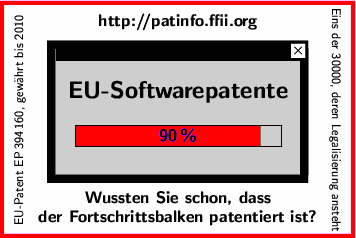 [EU-Software-Patente: |*********&nbsp;| 90%]